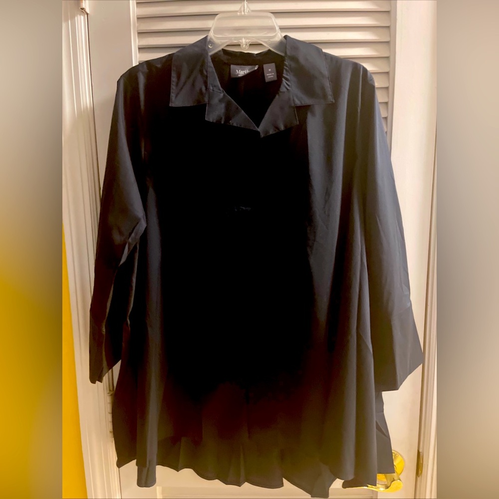 Martha Stewart Poplin Blouse 
Size Medium